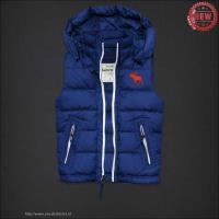 heren abercrombie fitch bodywarmer hooded moose logo blauw Hoenzadriel Shop vskm7631